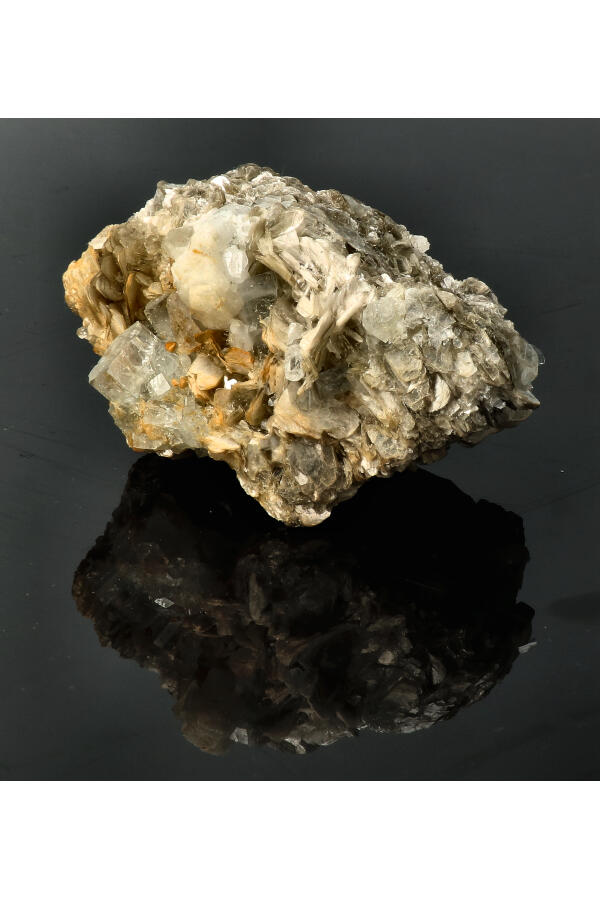 Aquamarijn op Muscoviet specimen ruw, 11.5 cm, 621 gram, Skardu, Pakistan - Afbeelding 4