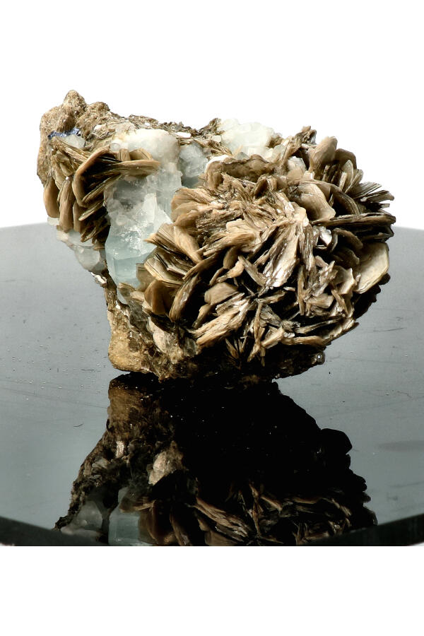 Aquamarijn op Muscoviet specimen ruw, 11.5 cm, 621 gram, Skardu, Pakistan - Afbeelding 8