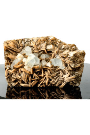 Aquamarijn op Muscoviet specimen ruw, 11.5 cm, 472 gram, Skardu, Pakistan