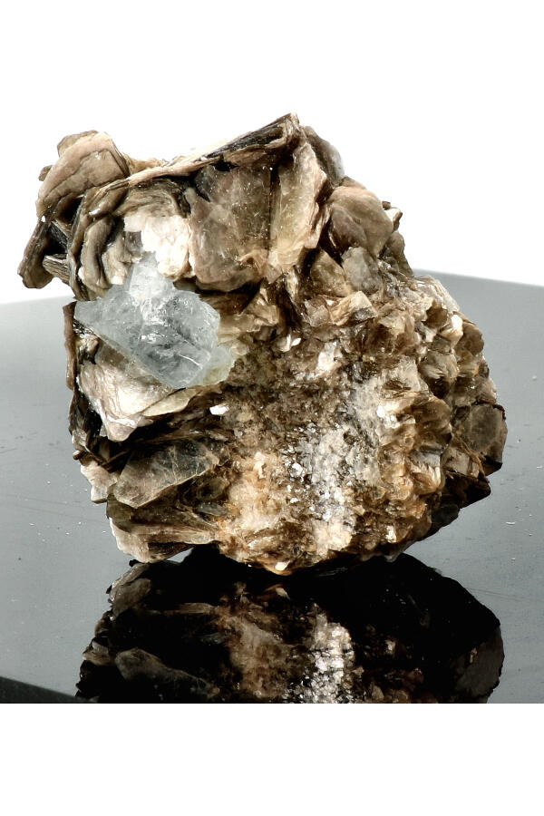 Aquamarijn op Muscoviet specimen ruw, 11.5 cm, 621 gram, Skardu, Pakistan - Afbeelding 11