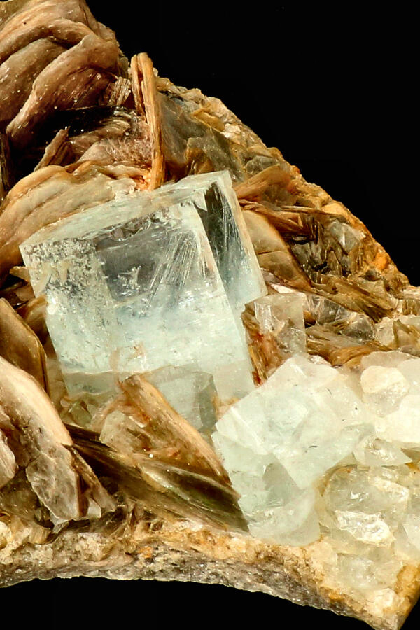 Aquamarijn op Muscoviet specimen ruw, 6 cm, 134 gram, Skardu, Pakistan 6 Aquamarijn op Muscoviet specimen ruw, 6 cm, 134 gram, Skardu, Pakistan - Afbeelding 6
