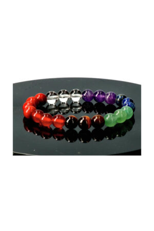 7 Chakra, model A,  armband, 8 mm, 21 cm