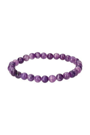 Lepidoliet armband, 6 mm, 18 cm