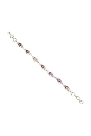 Amethist armband zilver (925 sterling),  18-20 cm