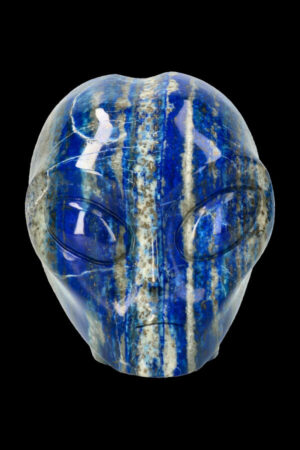 Lapis Lazuli starchild Alien kristallen schedel, 9.5 cm, 1.3 kg