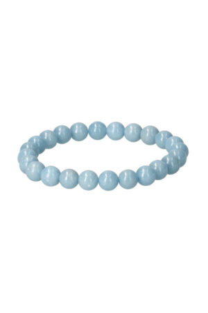 Angeliet armband, 8 mm edelsteen kralen, 19 cm