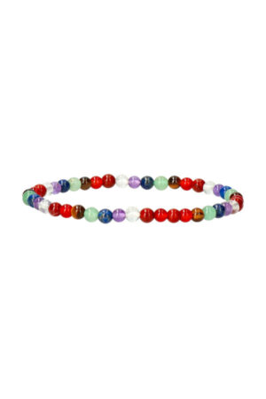 7 Chakra, model B, armband, 4 mm, 15 cm (kinder maat)