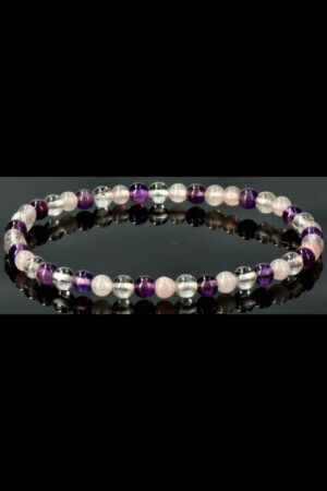 Gouden driehoek armband, 4 mm, 15 cm  (kinder maat)