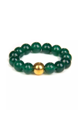 Aventurijn edelsteen ring, 4 mm kralen