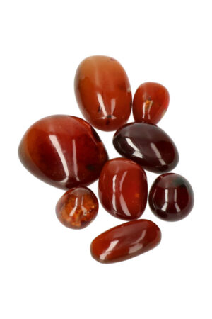 Barnsteen steen getrommeld, diverse gewichten.