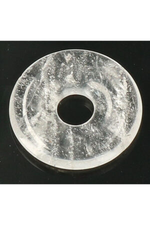 Bergkristal donut hanger, 3 cm