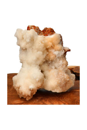 Bloemkool Calciet Stalactiet op Dolomiet ruw, Mibladen, Marokko, 15 cm, 859 gram