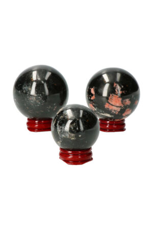 Toermalijn edelsteen bol, 4, 5 en 6 cm, met gratis standaard