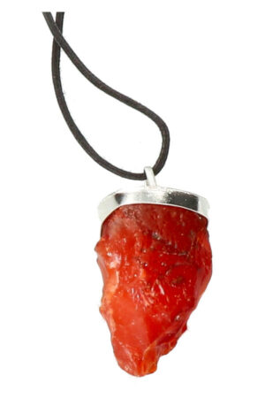 Carneool ruwe hanger, 3-4 cm