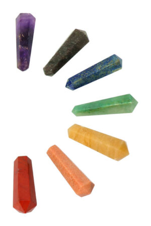Chakra dubbeleinders set, 3.5 - 5 cm, met gratis zakje