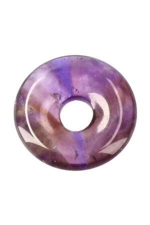 Amethist donut hanger, 3 cm
