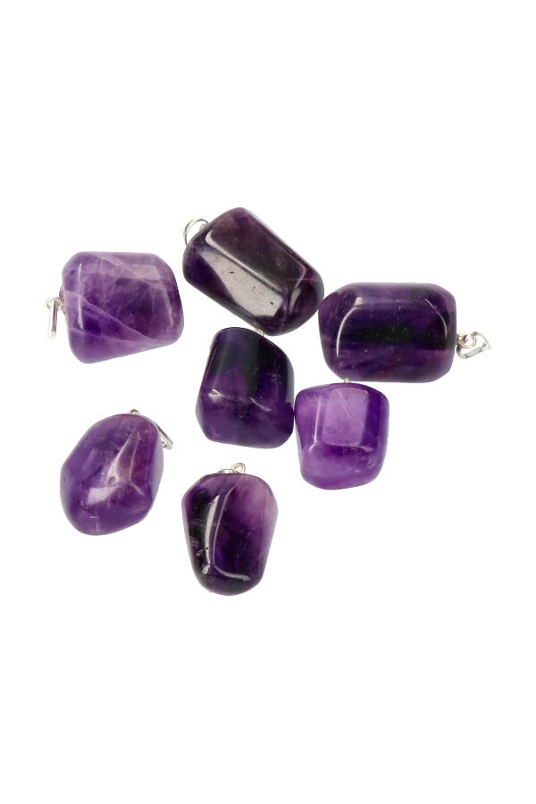 Amethist edelsteen hanger, 2 cm, Uruguay - Afbeelding 3