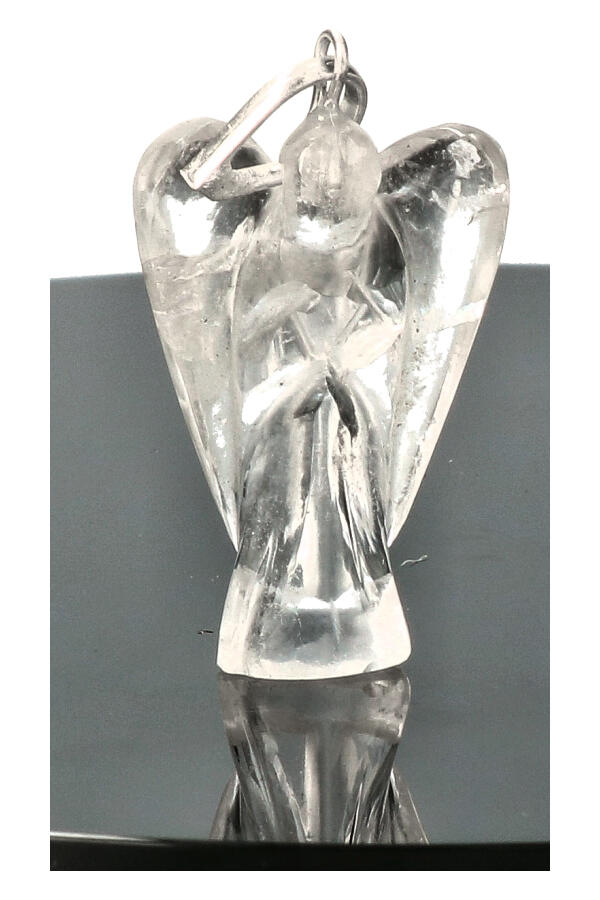 Bergkristal engel hanger, circa 3 cm 1 Bergkristal engel hanger, circa 3 cm