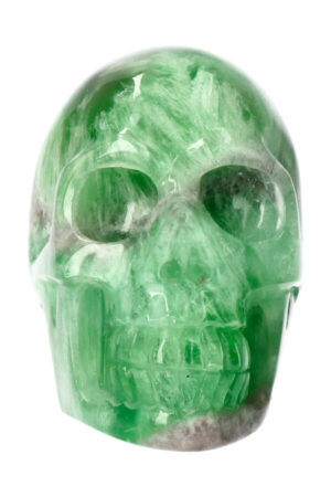 Fluoriet kristallen schedel, 11.5 cm, 1.3 kg