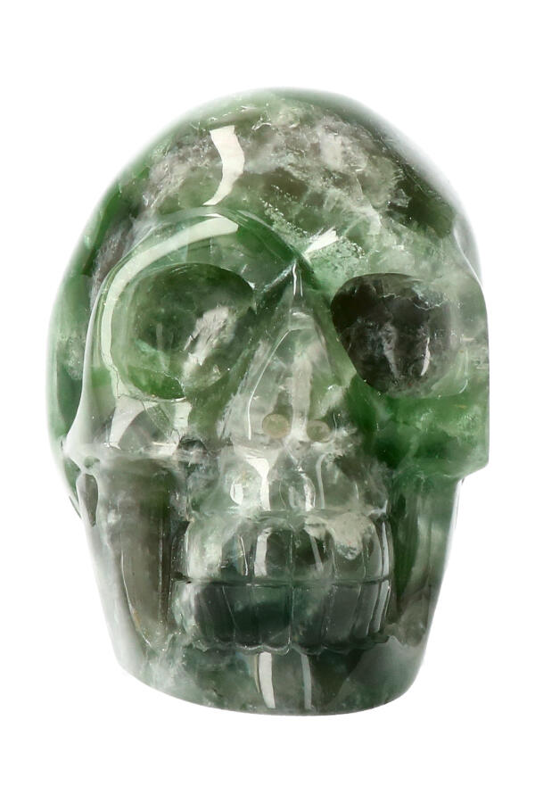 Fluoriet kristallen schedel, 10.4 cm, 1.02 kg
