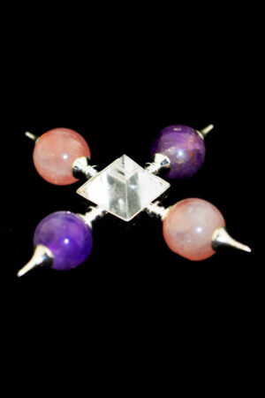 Gouden driehoek generator met bollen en piramide, 10-12 cm