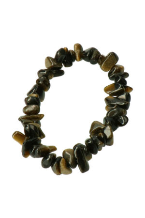 Goud Obsidiaan splitarmband,  17-18 cm