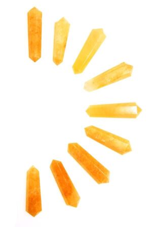 Golden Healer Lemurian dubbelpunten, 4-5 cm, ideaal voor een grid