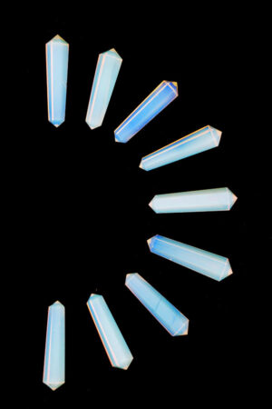 Opaliet dubbelpunten, 4-5 cm, ideaal voor een grid