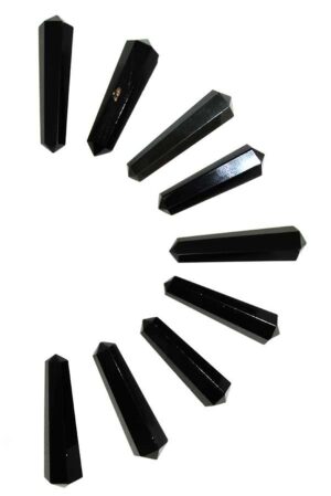 Obsidiaan dubbelpunten, 4-5 cm, ideaal voor een grid