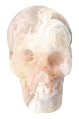 Agaat Geode Kristallen schedel, 9 cm, 423 gram