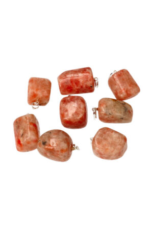 Zonnesteen XL edelsteen hanger, circa 2.5 cm