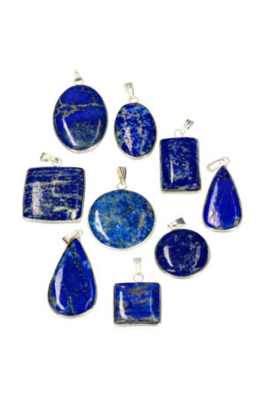 Lapis Lazuli cabochon edelsteen hanger, verschillende vormen en maten