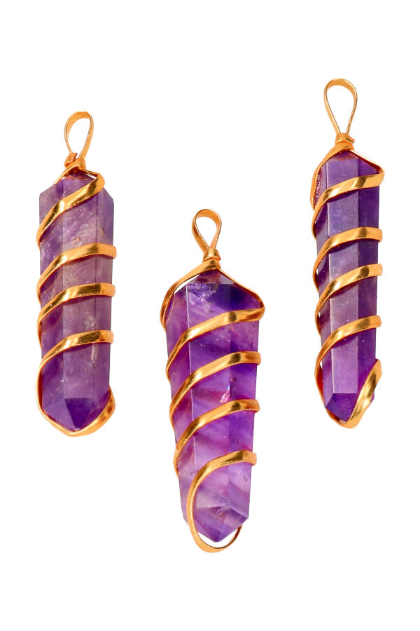 Hanger_Goud_Dubbelpunt_Amethist_1