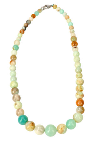 China Amazoniet kralenketting 6-10mm, 45cm