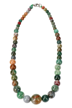 India agaat kralenketting 6-10mm, 45cm