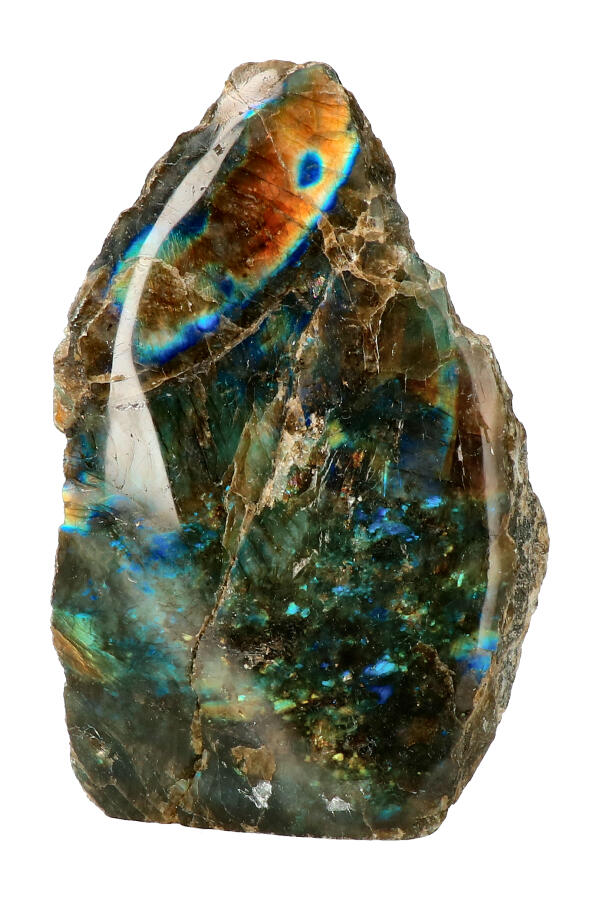 Labradoriet aan een zijde gepolijst, SUPER SALE, diverse gewichten van 50 gram tot 3 kilogram, Madagaskar - Afbeelding 4