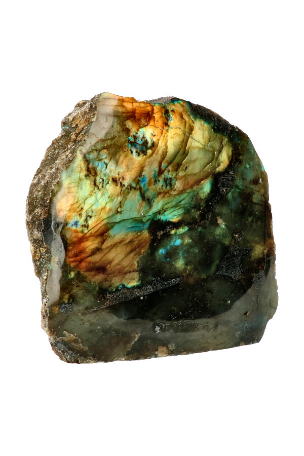 Labradoriet aan een zijde gepolijst, SUPER SALE, diverse gewichten van 50 gram tot 3 kilogram, Madagaskar - Afbeelding 6