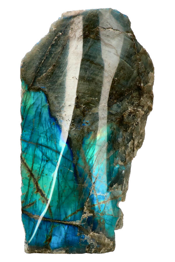 Labradoriet aan een zijde gepolijst, SUPER SALE, diverse gewichten van 50 gram tot 3 kilogram, Madagaskar - Afbeelding 5