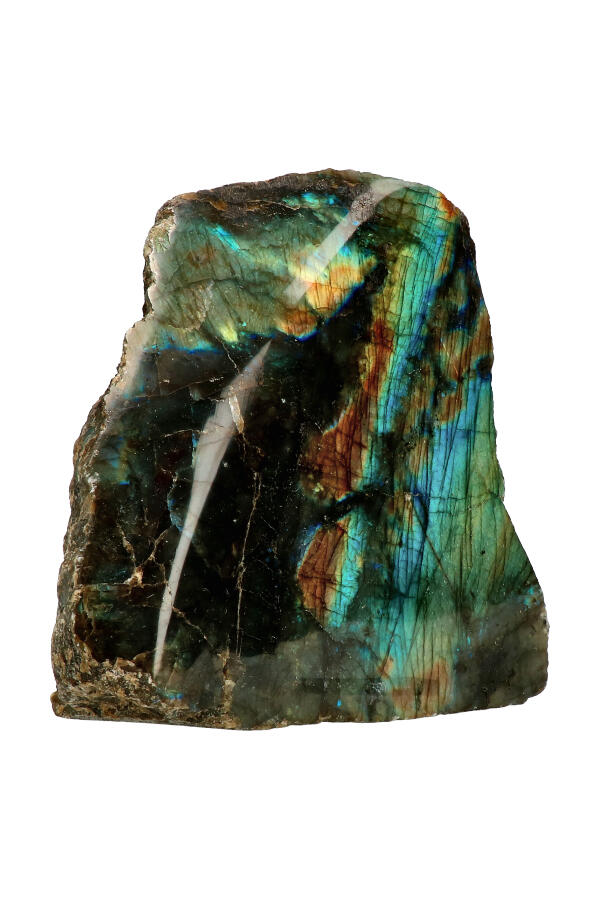 Labradoriet aan een zijde gepolijst, SUPER SALE, diverse gewichten van 50 gram tot 3 kilogram, Madagaskar - Afbeelding 2