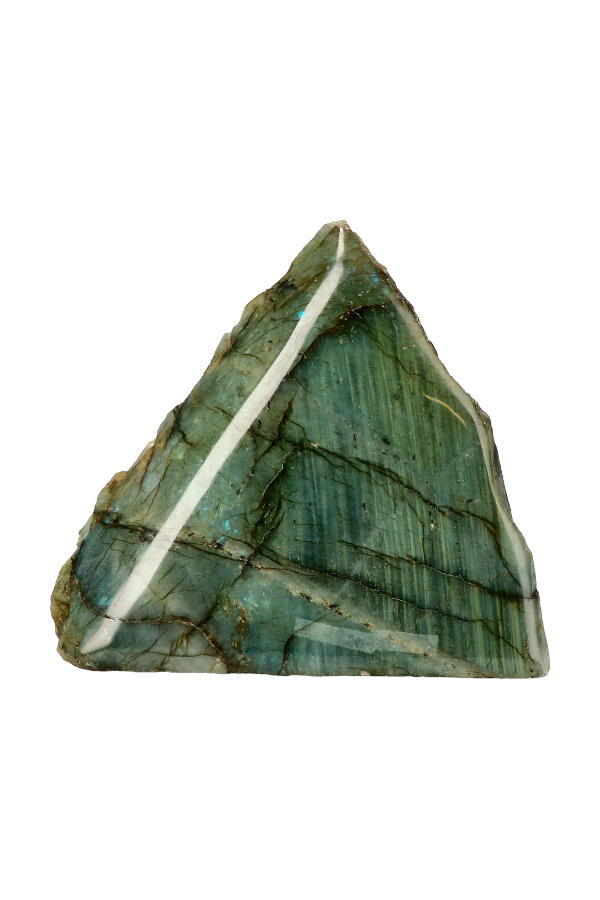 Labradoriet aan een zijde gepolijst, SUPER SALE, diverse gewichten van 50 gram tot 3 kilogram, Madagaskar - Afbeelding 9