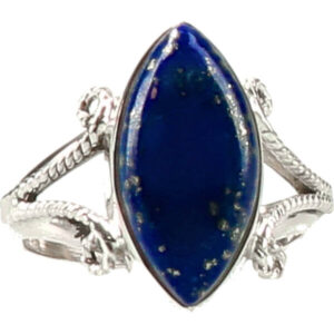 Zilveren Lapis Lazuli ring (925 sterling), meerdere maten