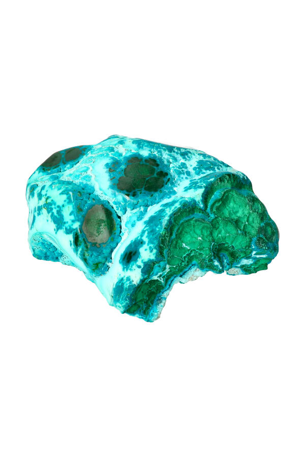 Chrysocolla met Turkoois en Malachiet, half gepolijst, 14.5 cm, 1.43 kg, Congo 3 Chrysocolla met Turkoois en Malachiet, half gepolijst, 14.5 cm, 1.43 kg, Congo - Afbeelding 3