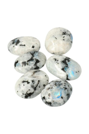 Regenboog Maansteen palm steen, circa 6 cm