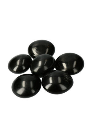 Zwarte Toermalijn palm steen, diverse maten van 4 tot 6.5 cm, Brazilië