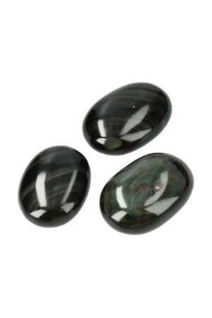 Regenboog Obsidiaan palm steen, 4,5 tot 6,5 cm