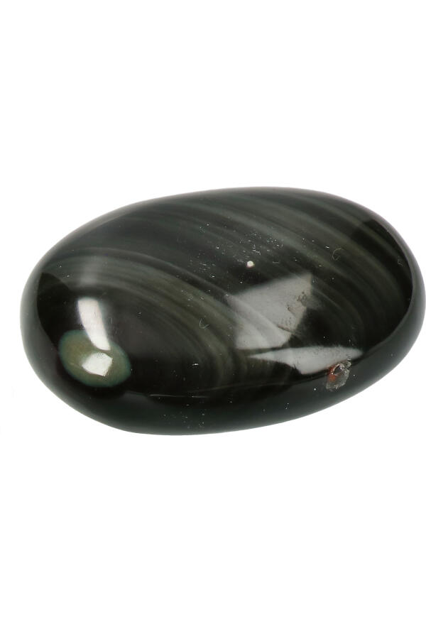 Regenboog Obsidiaan palm steen, 4,5 tot 6,5 cm - Afbeelding 3