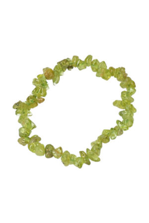 Peridoot splitarmband, 17 cm