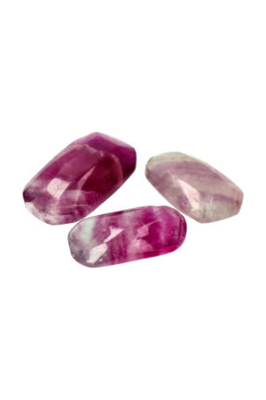 Paarse Fluoriet palm steen, hand gepolijst, 3,5 tot 6,5 cm, 30-100 gram