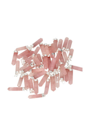 Rozenkwarts punt hanger, 3 a 4 cm