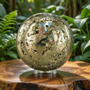 Pyriet Geode edelsteen bol